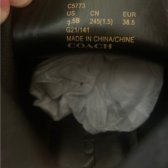 ✨Please read⭐️Coach Lory Leather Booties in Black-TWO DIFFERENT SIZESPLEASE READ - Picture 12 of 12